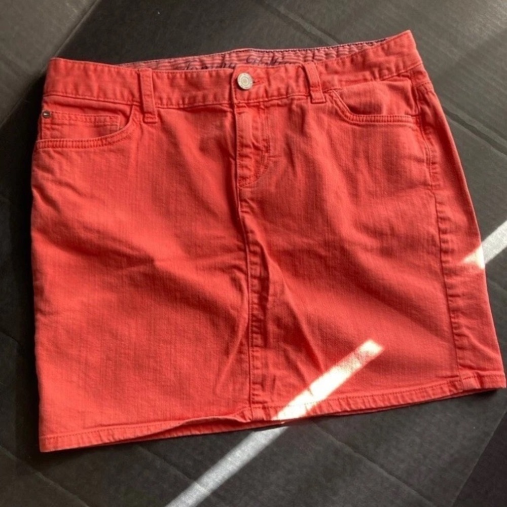 Tommy Hilfiger Vibrant Red Mini Skirt